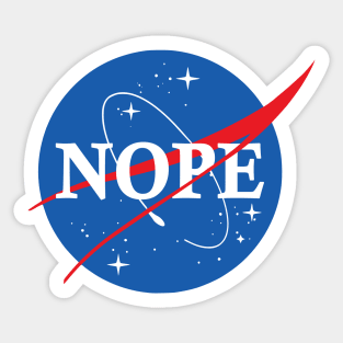 Nasa Nope Sticker